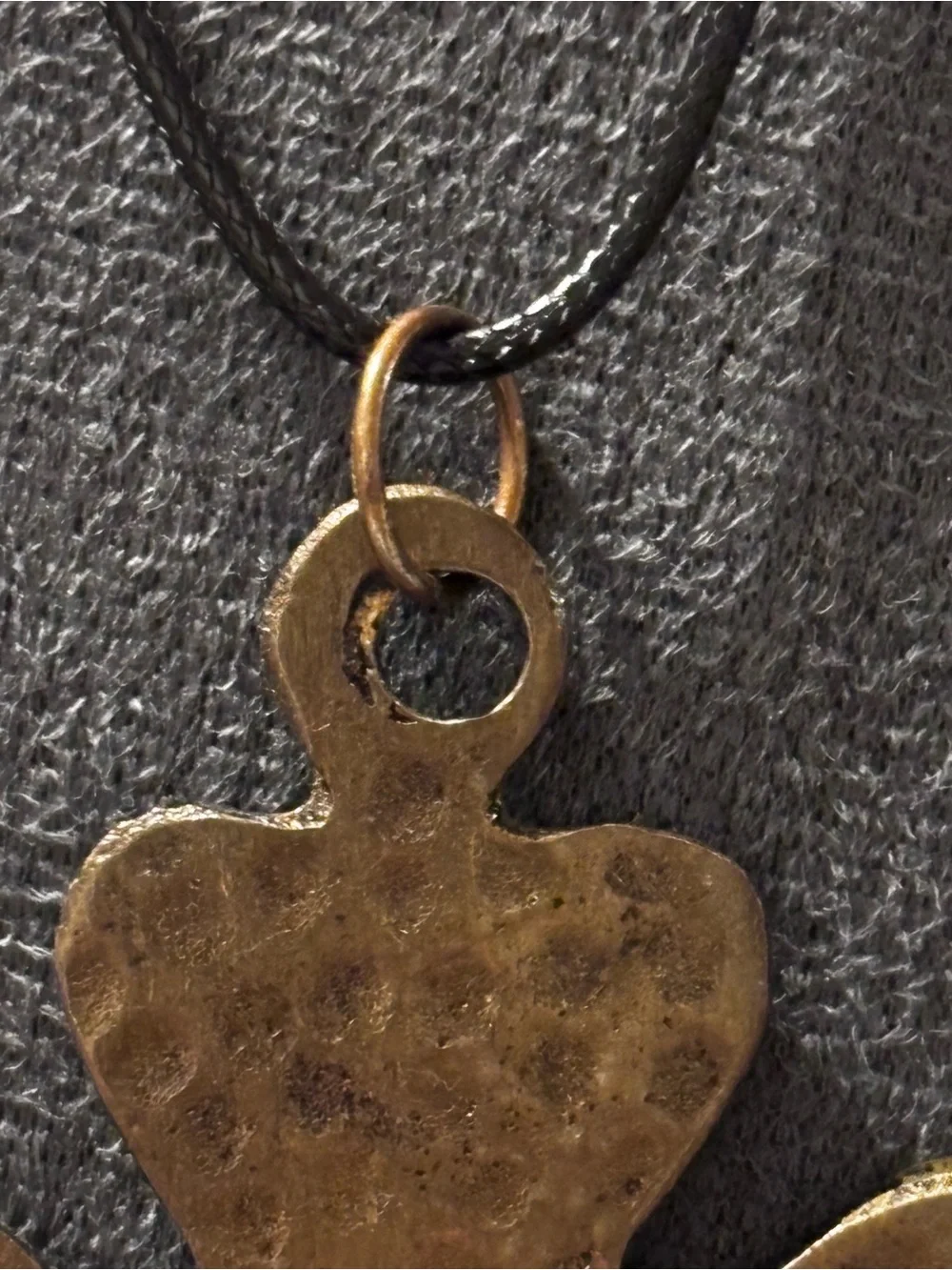 Hammered Gold Brass‎ Arrowhead Pendant Necklace